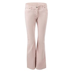 Roberto Cavalli Pink Denim Straight Leg Jeans Size L