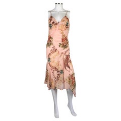 Roberto Cavalli Pink Silk Floral Dress, SS 2003