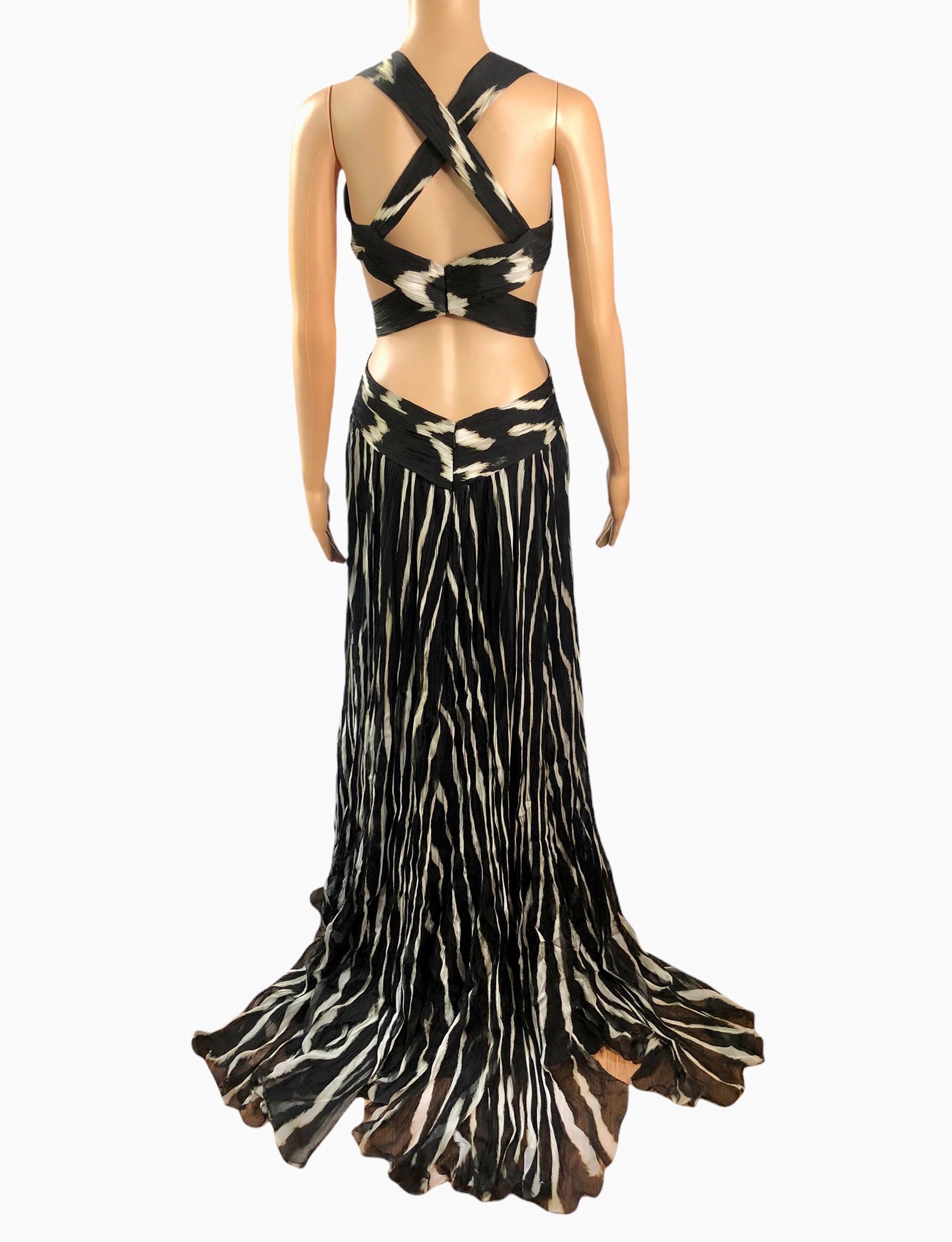 zebra formal dress