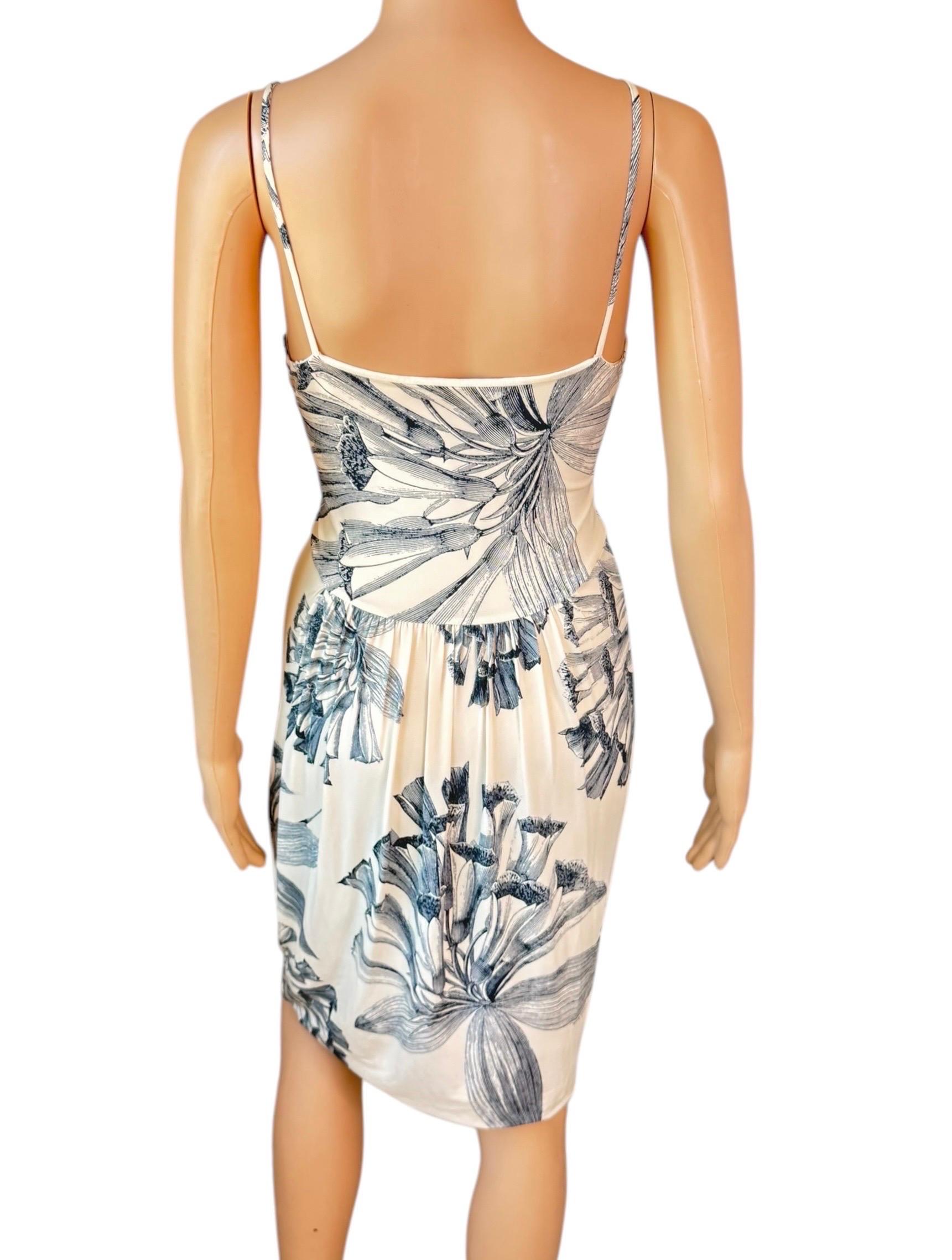 Roberto Cavalli Pre-Fall 2009 Dress & Silk Belted Jacket 2 Piece Set Ensemble For Sale 6