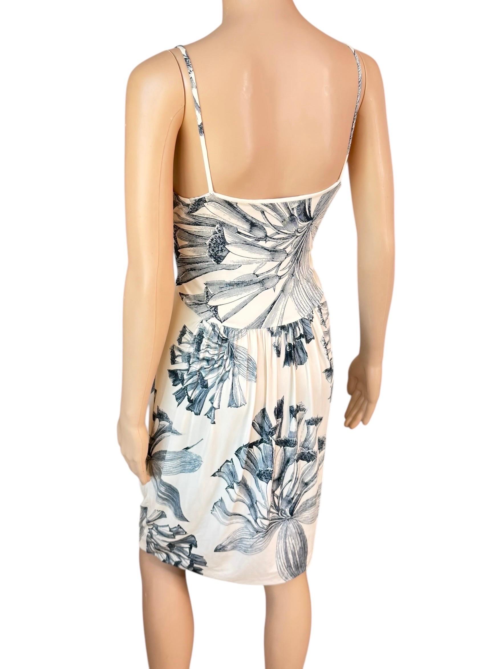 Roberto Cavalli Pre-Fall 2009 Dress & Silk Belted Jacket 2 Piece Set Ensemble For Sale 8
