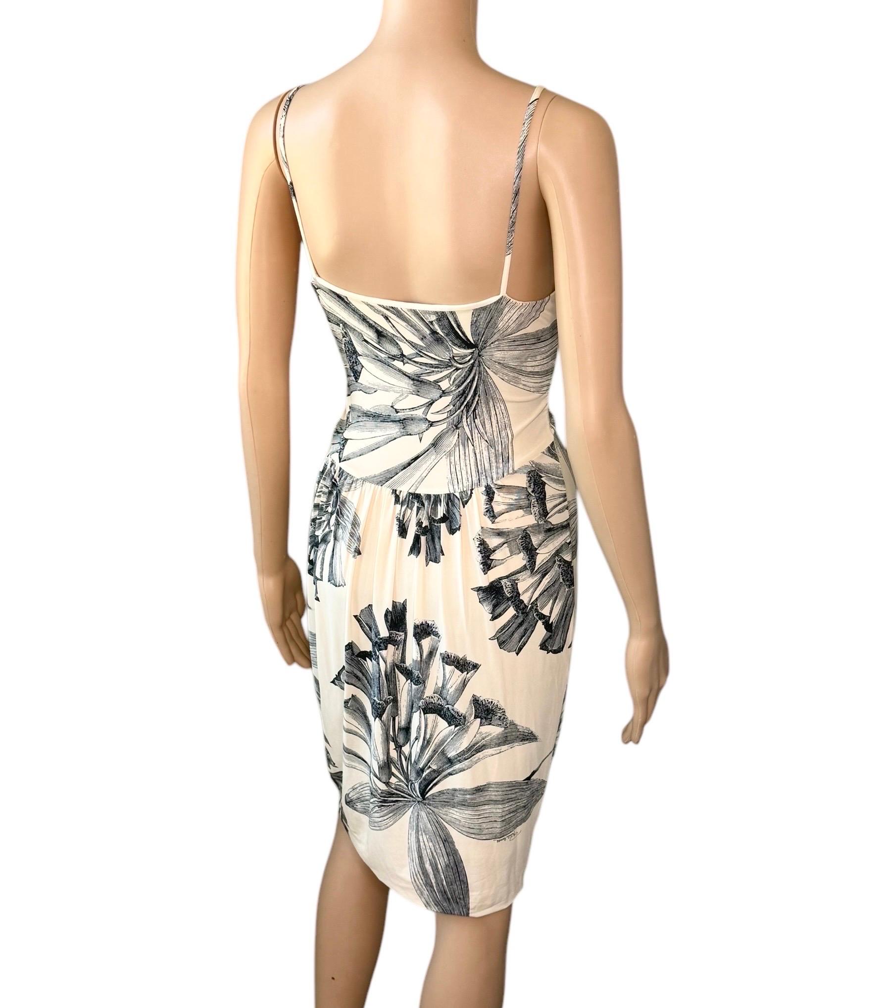 Roberto Cavalli Pre-Fall 2009 Dress & Silk Belted Jacket 2 Piece Set Ensemble For Sale 10