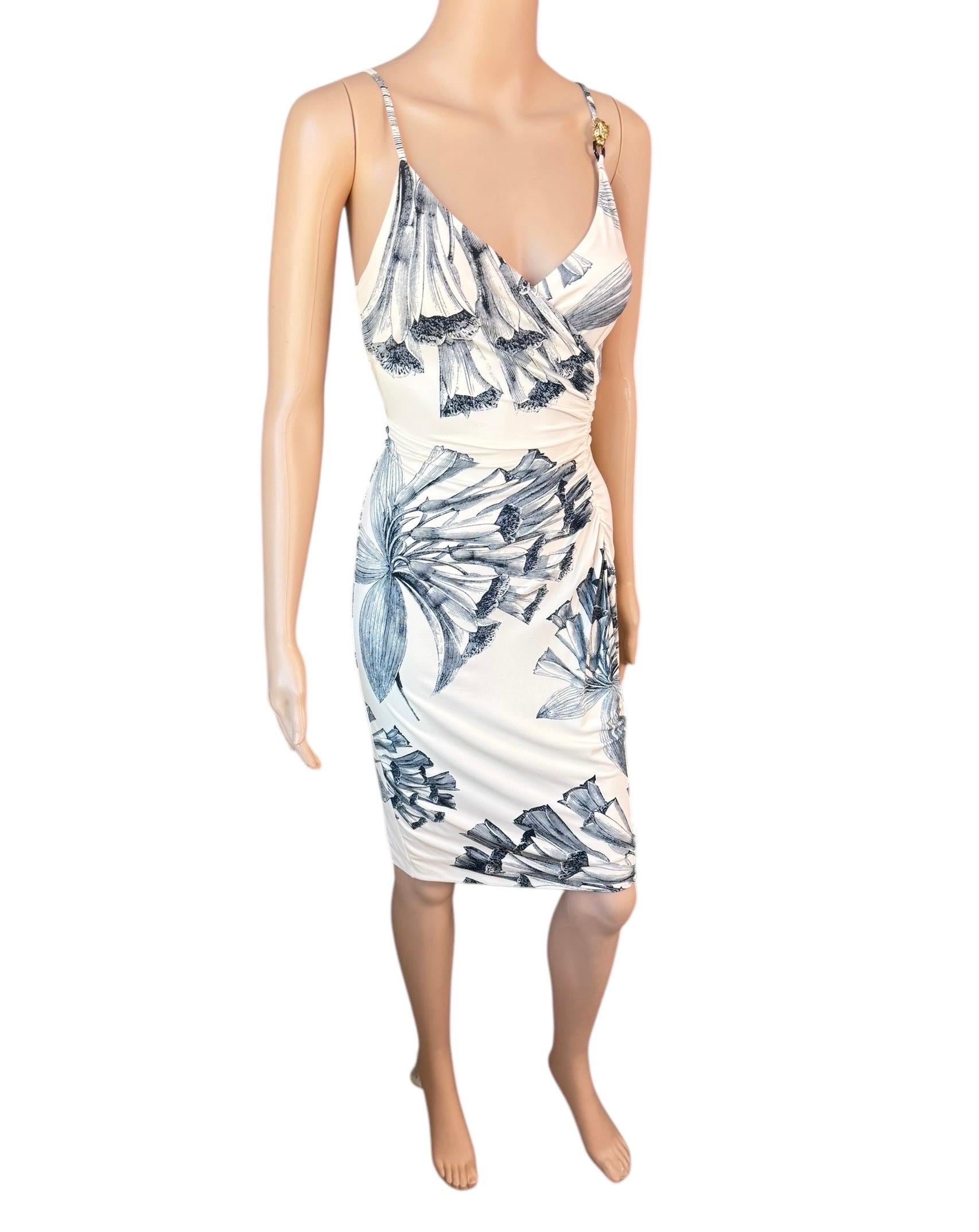 Roberto Cavalli Pre-Fall 2009 Dress & Silk Belted Jacket 2 Piece Set Ensemble For Sale 4
