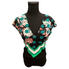 Roberto Cavalli Print Short Sleeve Top