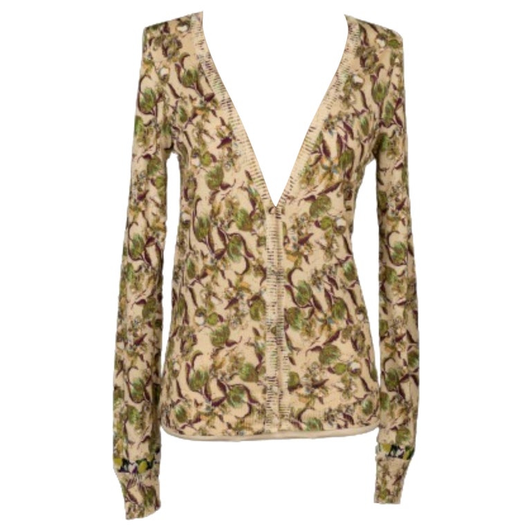 Roberto Cavalli Cardigan stampato con motivi floreali in vendita