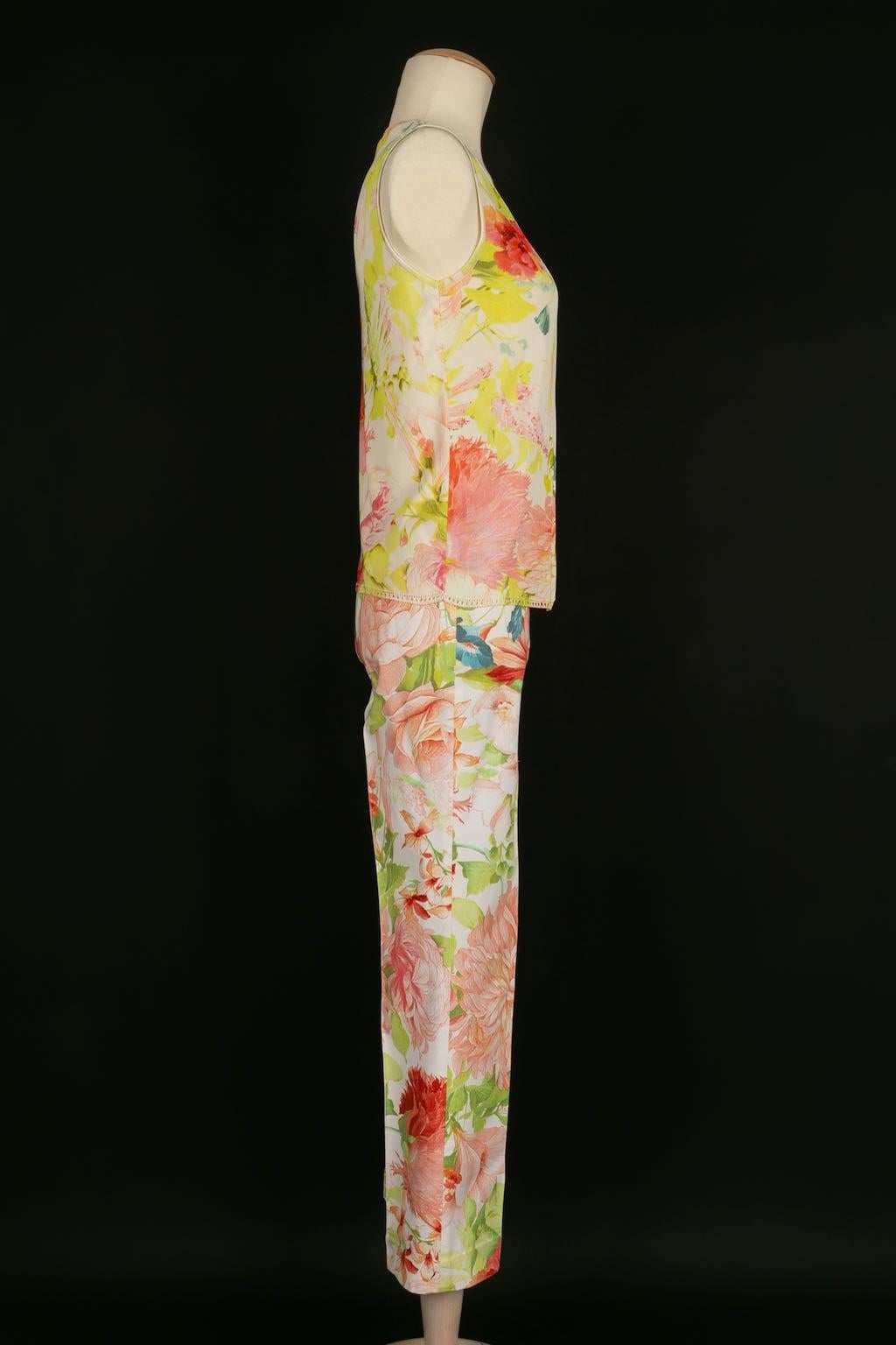 Roberto Cavalli Printed Cotton Set In Excellent Condition For Sale In SAINT-OUEN-SUR-SEINE, FR
