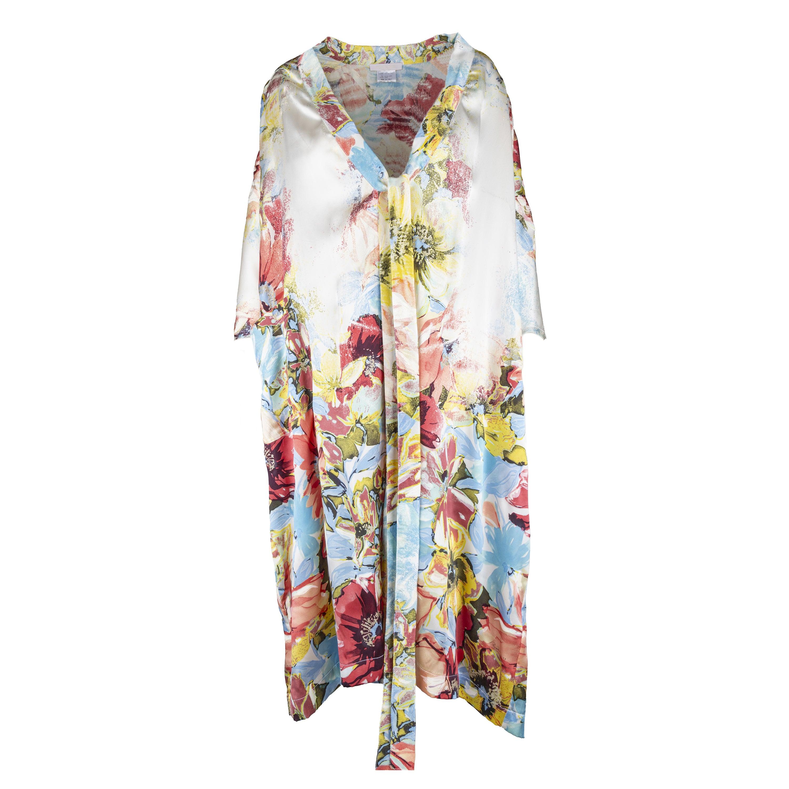 Roberto Cavalli - Robe portefeuille en soie imprimée - '00s Excellent état - En vente à Milano, IT