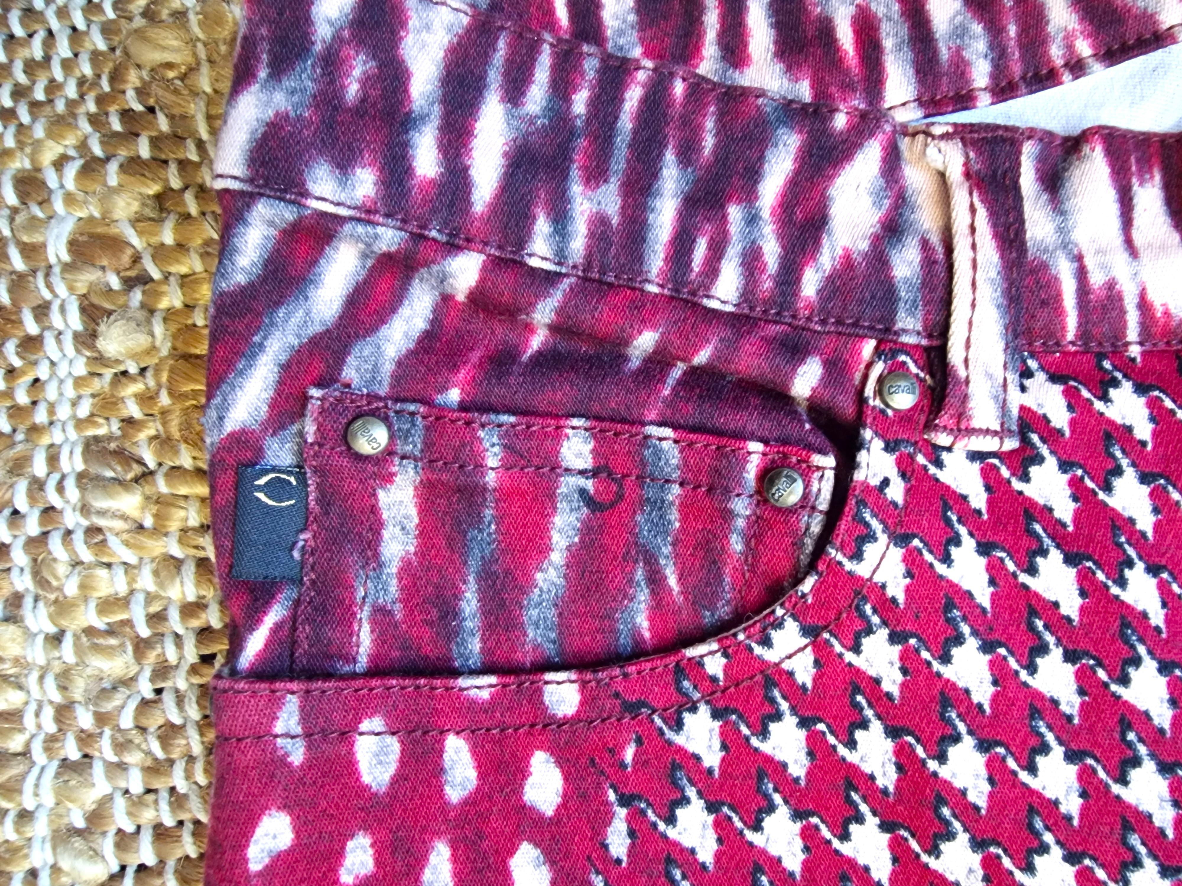 Roberto Cavalli Psychedelic Optical Illusion Vintage Medium Large Y2K Pants For Sale 2