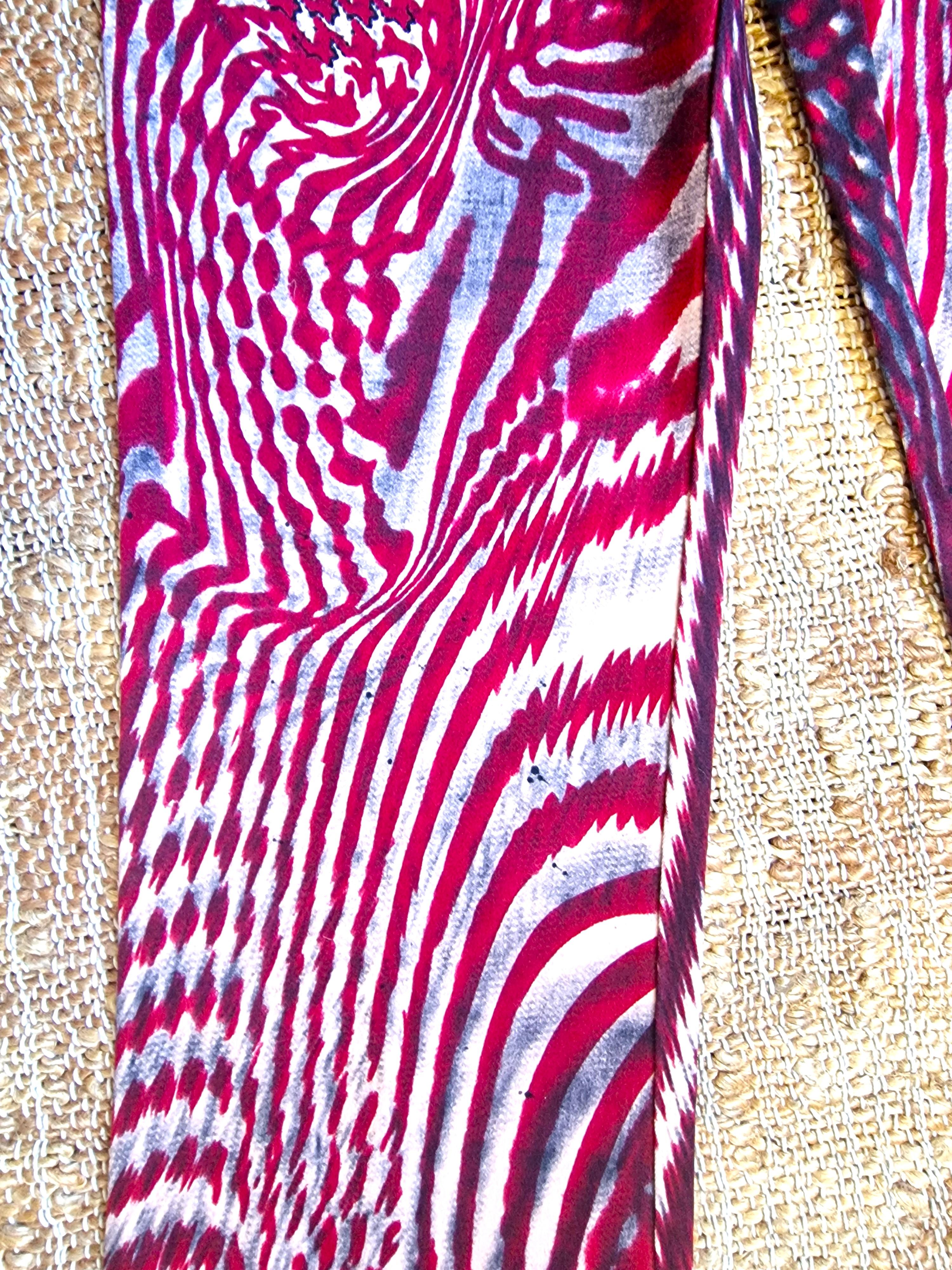 Roberto Cavalli Psychedelic Optical Illusion Vintage Medium Large Y2K Pants For Sale 3