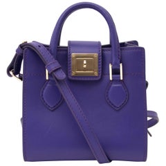 Roberto Cavalli Purple Box Shoulder Bag