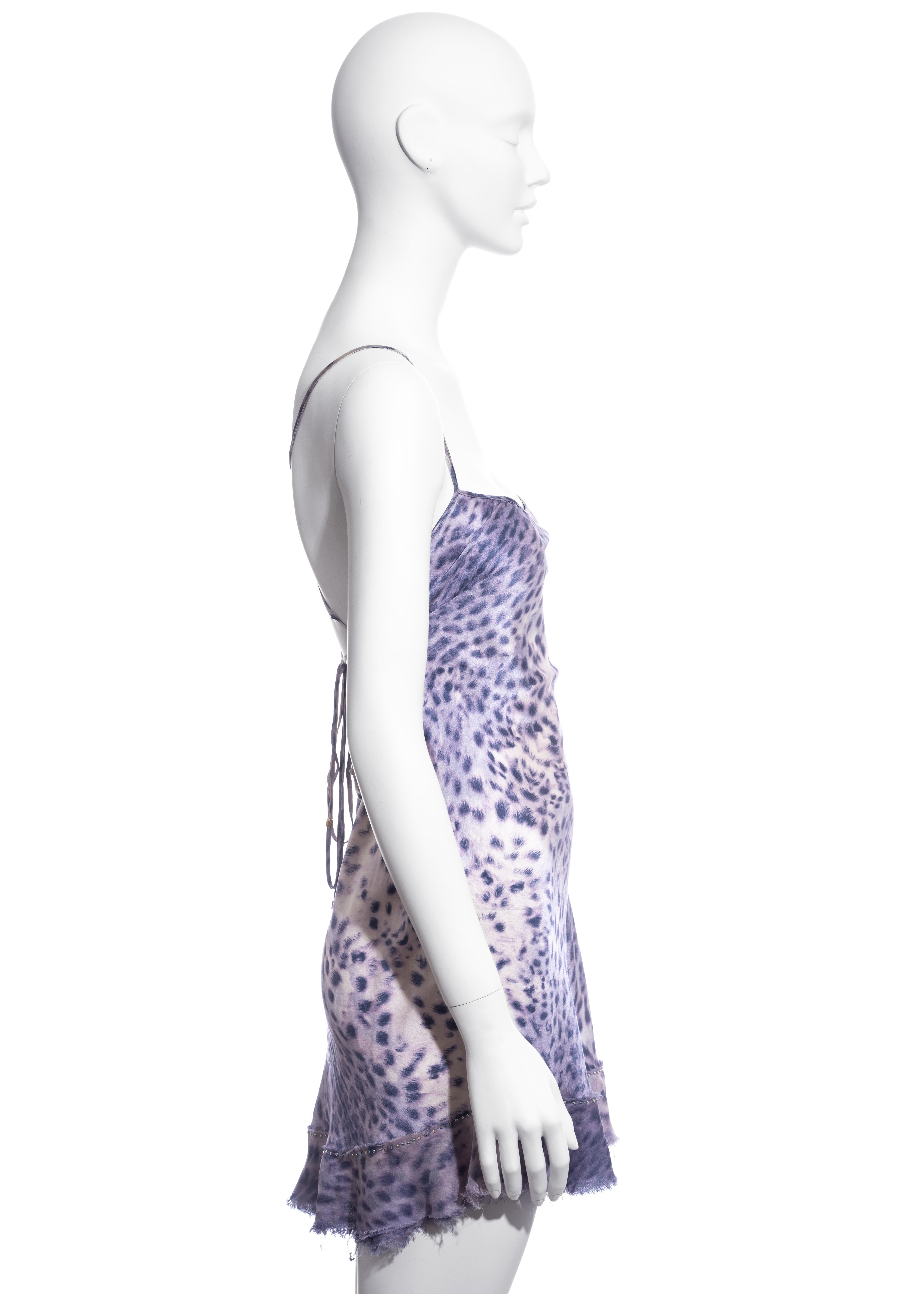 purple leopard dress