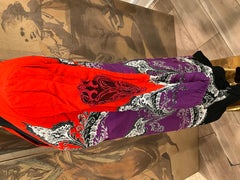 Roberto Cavalli Purple Print Dress