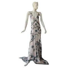 Roberto Cavalli Rare Vintage Asian Inspired Gown