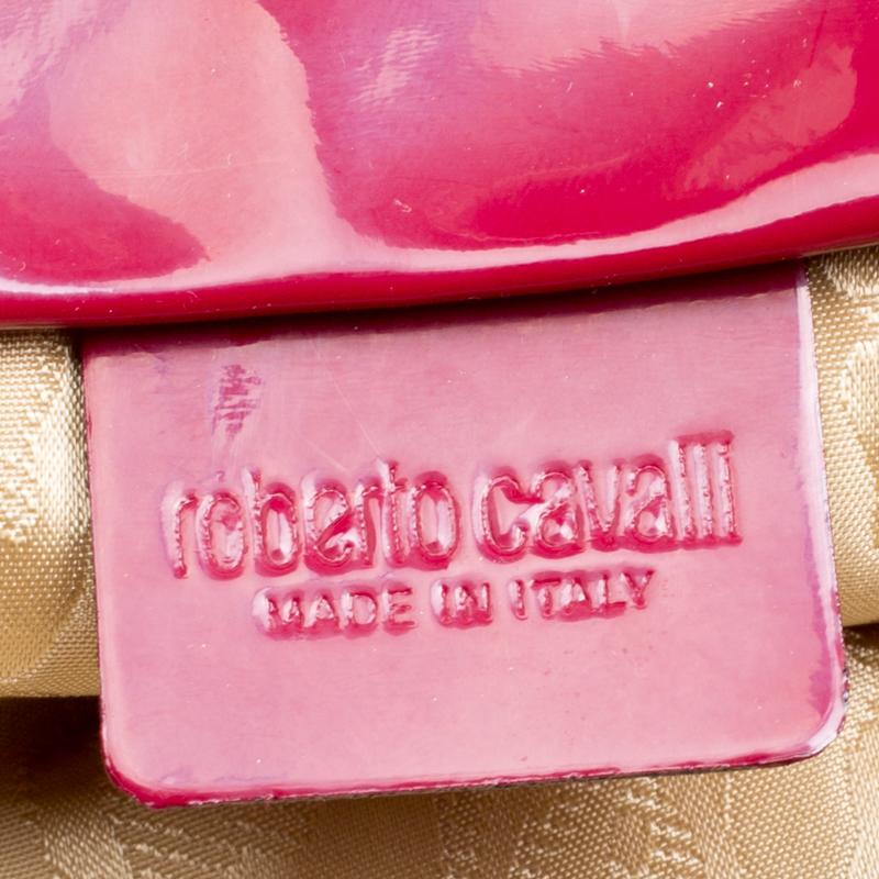 Roberto Cavalli Red Leather Dome Satchel 1