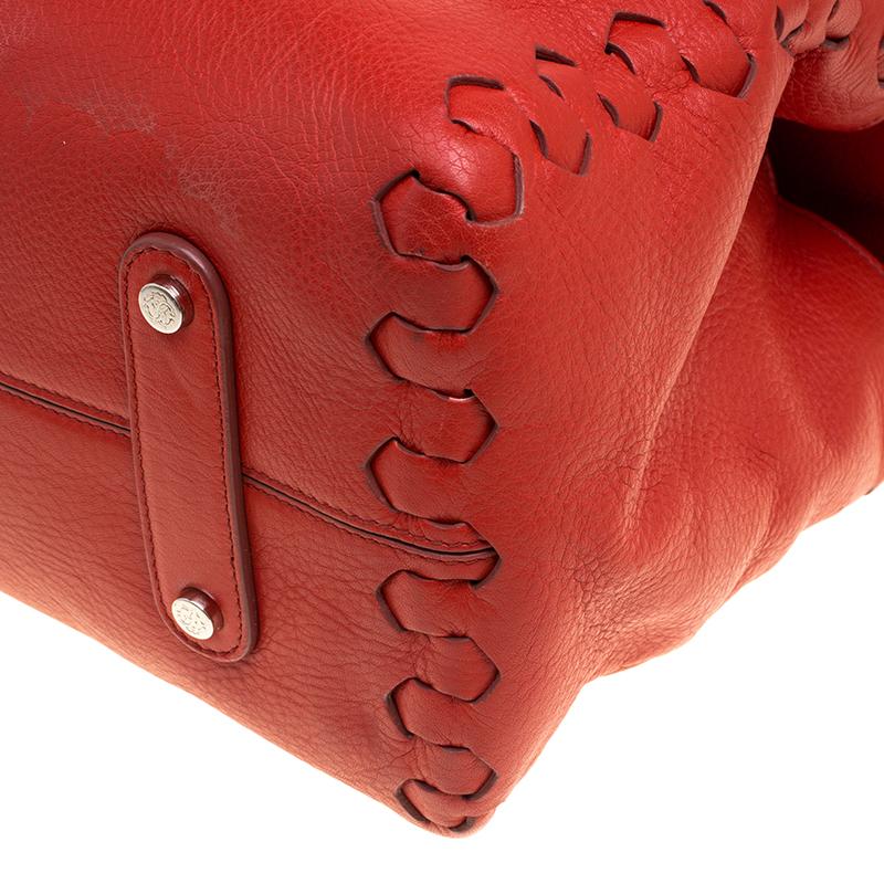 Roberto Cavalli Red Leather Small Regina Satchel 7