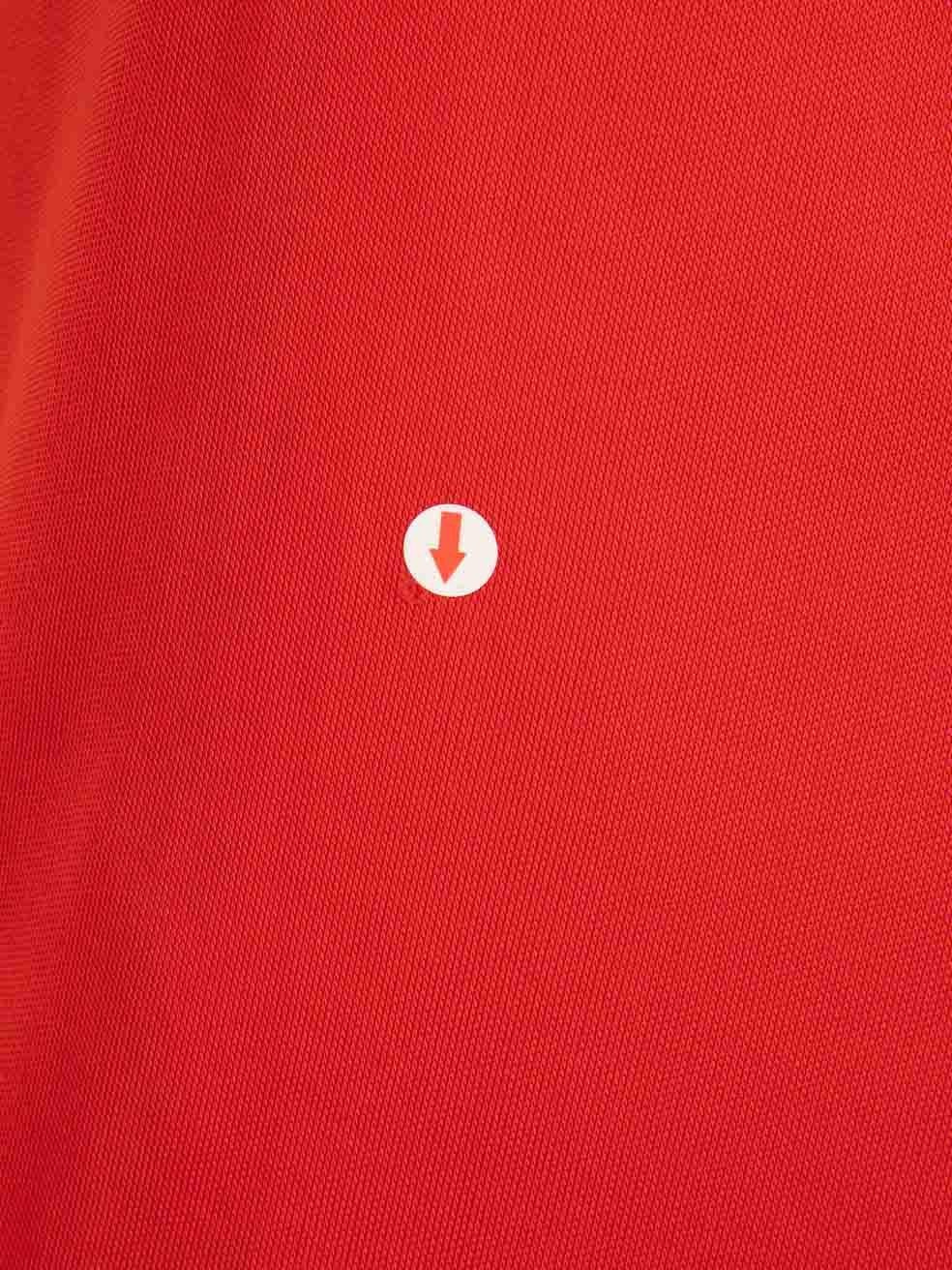 Roberto Cavalli Red One-Shoulder Drape Mini Dress Size L For Sale 1