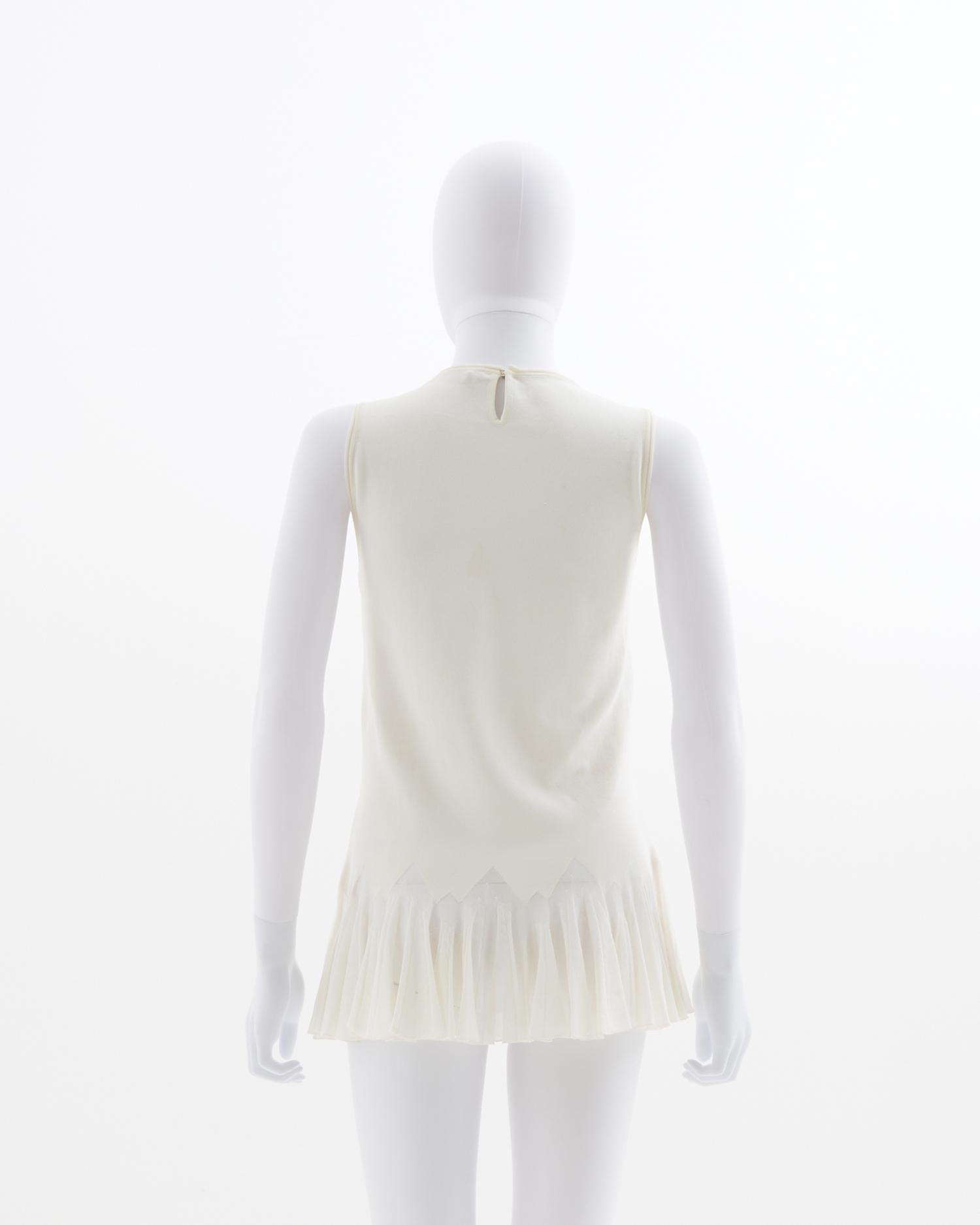 Gray Roberto Cavalli Resort 2014 Off-white Indian-influenced embroidered and mini mi For Sale
