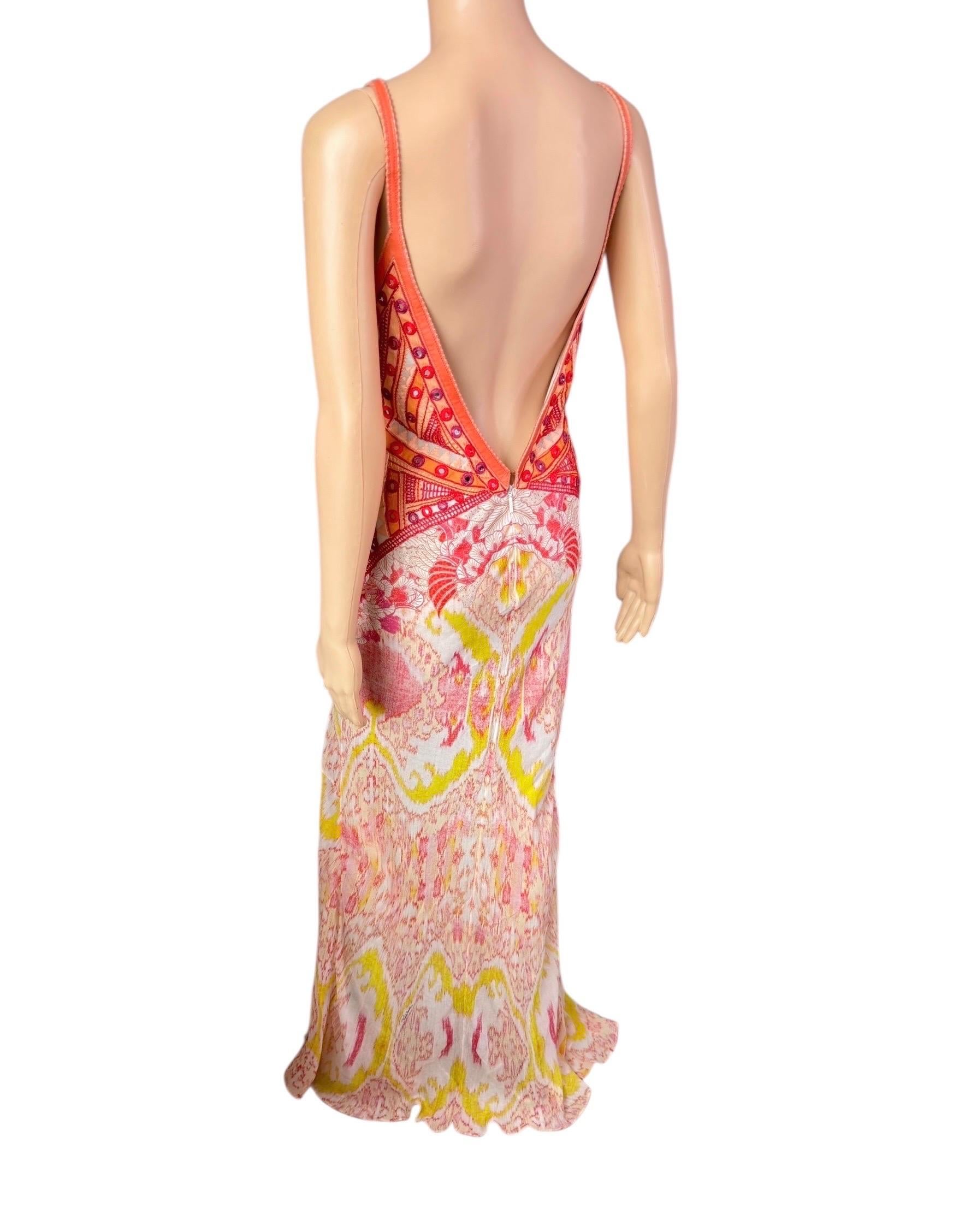 Roberto Cavalli Resort 2014 Unworn Embellished Leather Backless Evening Dress en venta 2