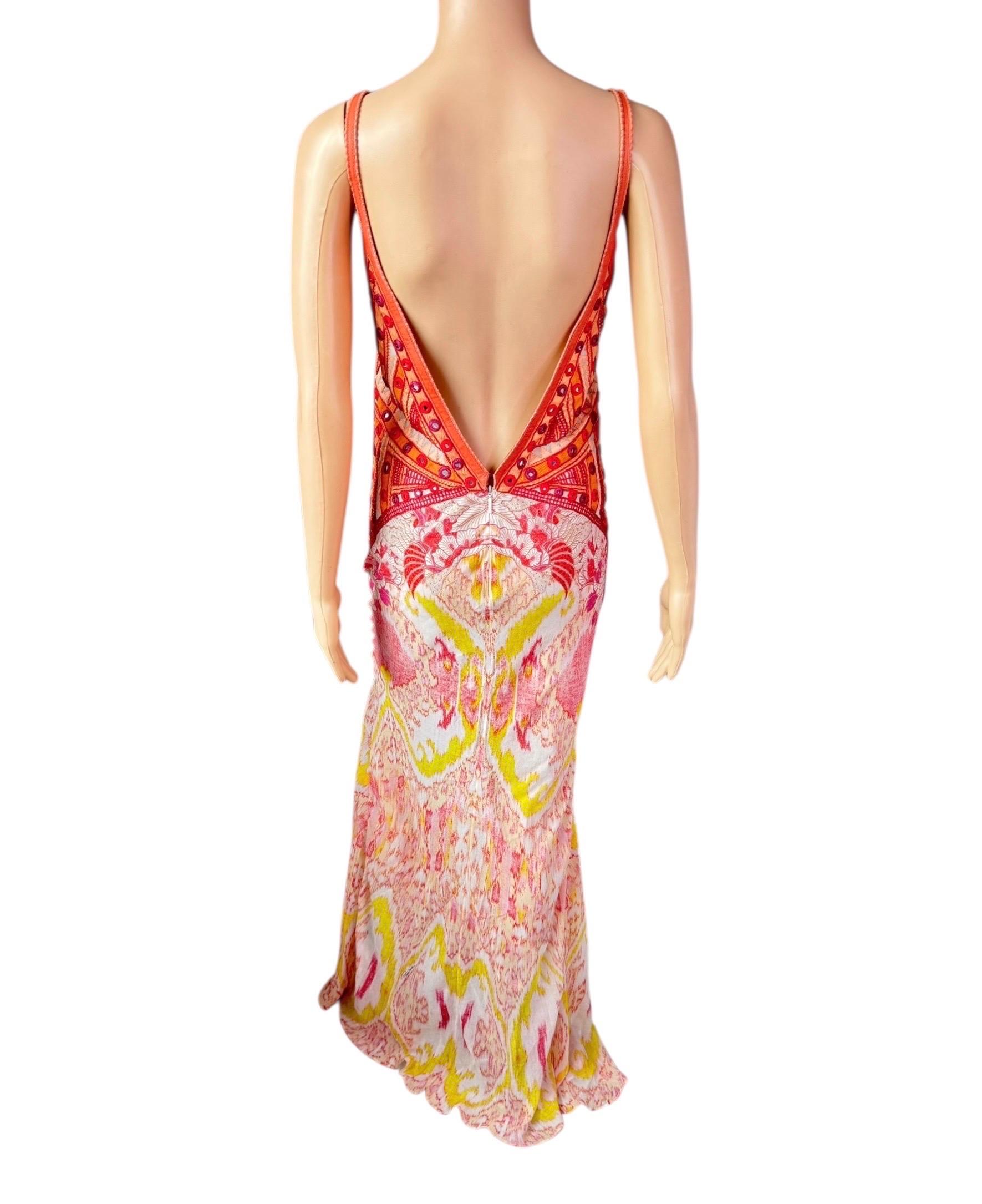 Roberto Cavalli Resort 2014 Unworn Embellished Leather Backless Evening Dress en venta 4