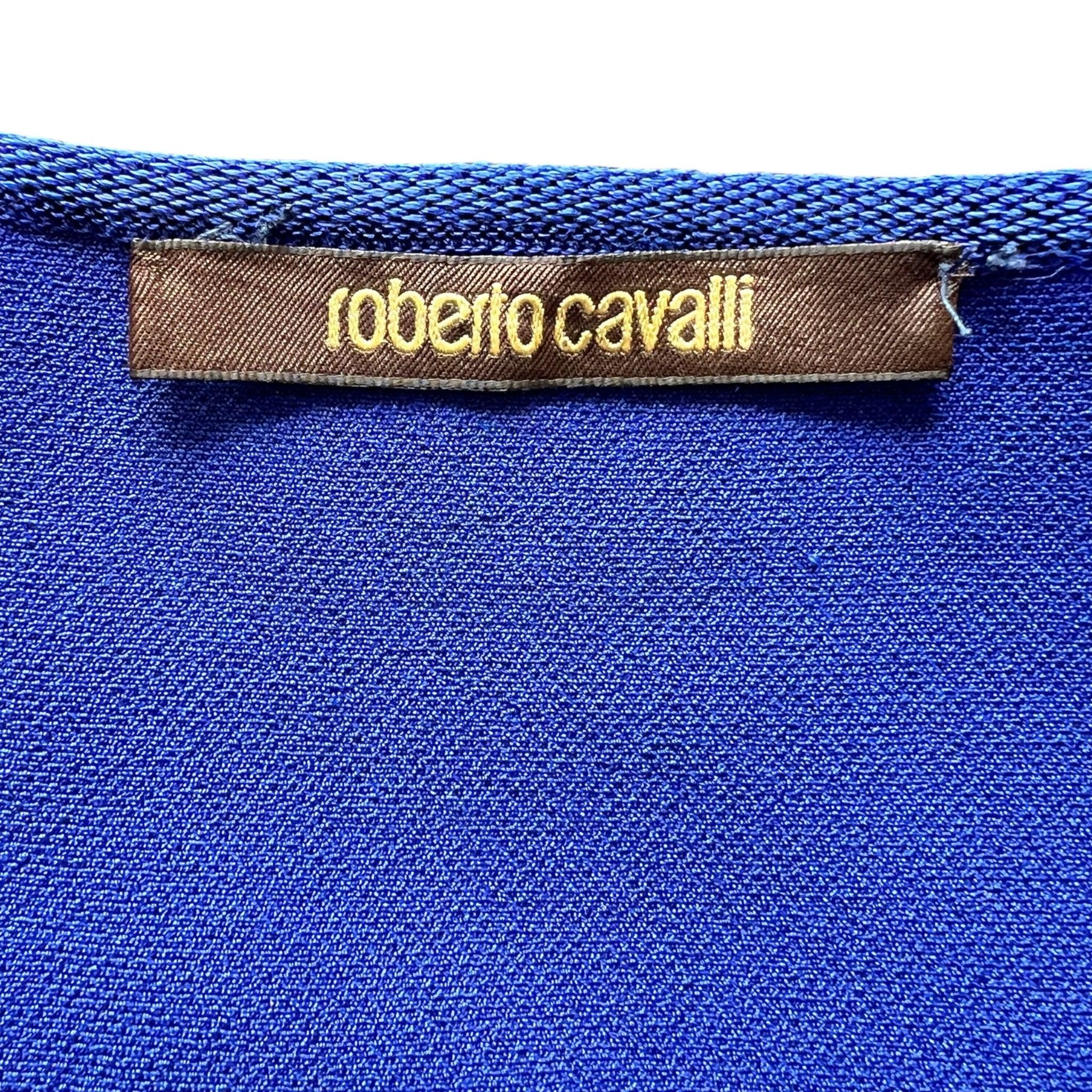 Roberto Cavalli Resort Vestido de punto azul con recortes, 2015 en Bueno estado para la venta en Los Angeles, CA