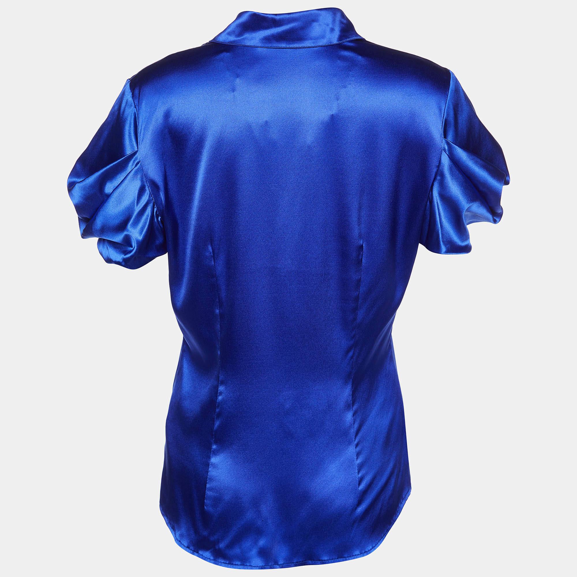 How fabulous does this designer shirt look It is made of fine materials and features a fitted silhouette. Pair it with pants and loafers for a cool ensemble.