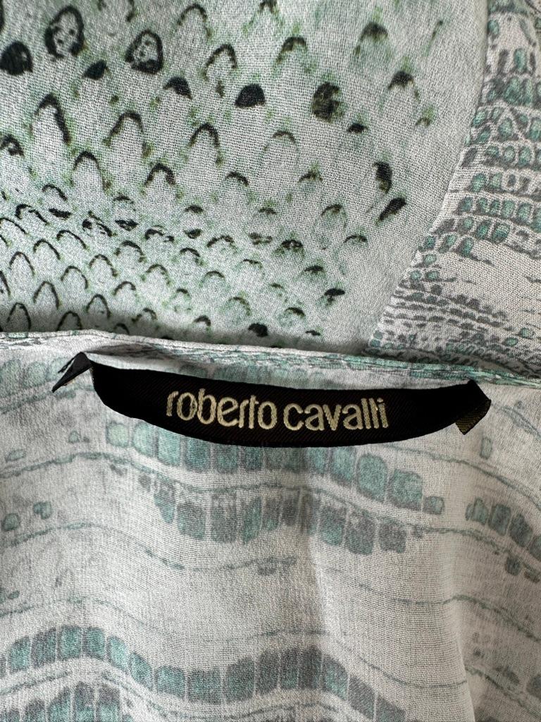 Roberto Cavalli Runway/Editorial Caftan S/S 2014 Silk Snake Print Caftan  3