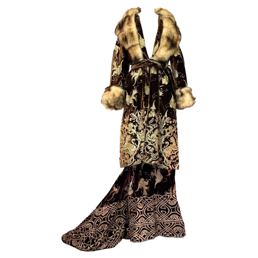 Roberto Cavalli Runway/Editorial Coat & Skirt Fall/Winter 2006 Size 44IT & 42IT