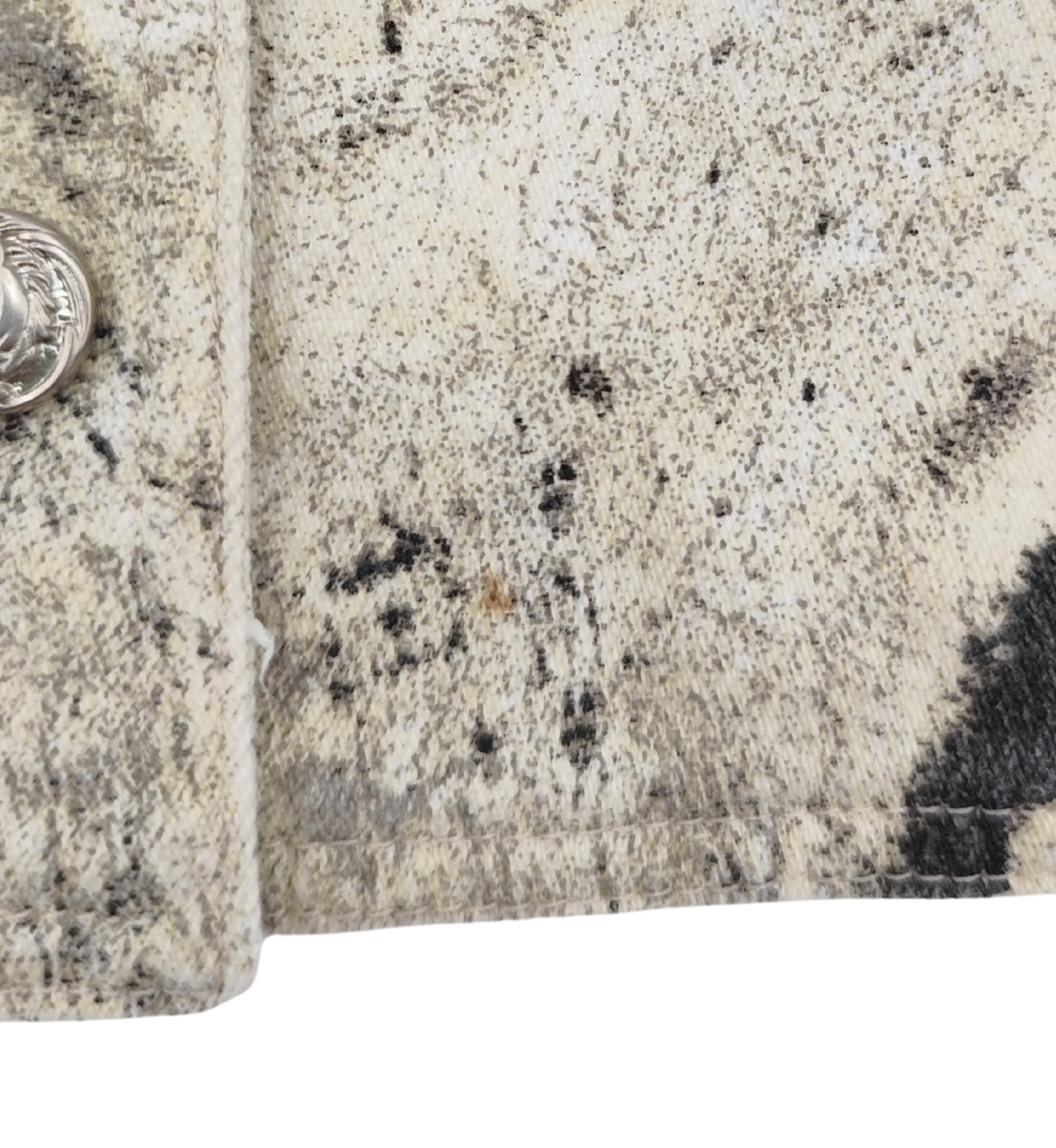 Roberto Cavalli S/S 1999 chaleco vaquero con estampado de cebra en venta 10