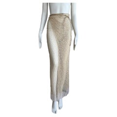 Roberto Cavalli S/S 2000 Beaded Embellished Wrap Skirt