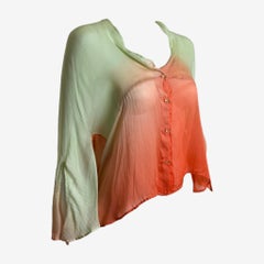 Roberto Cavalli S/S 2000 Gradient Silk Georgette Blouse