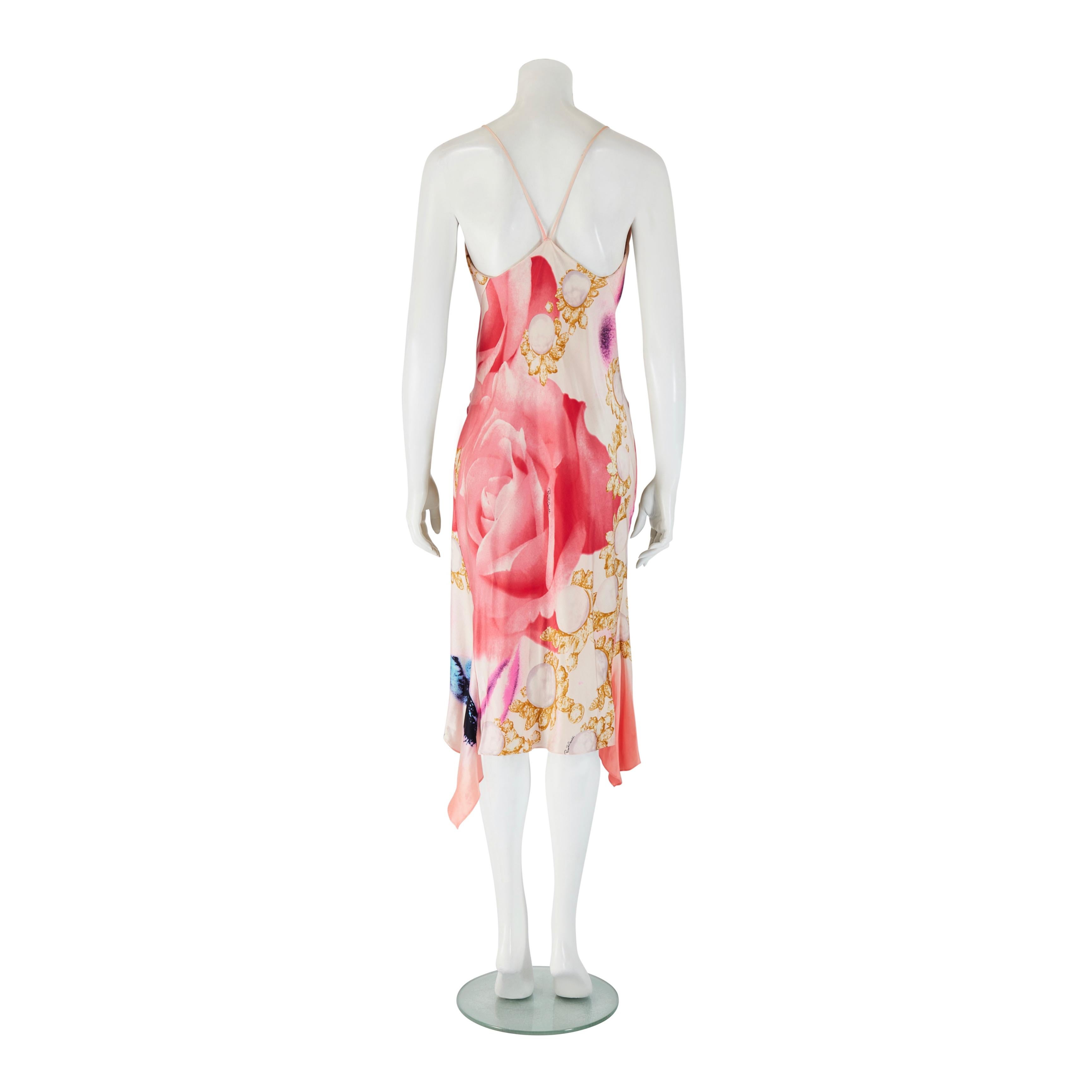 Roberto Cavalli - Vestito in seta con occhi di Elizabeth Taylor - P/E 2001 In condizioni buone in vendita a Wembley, GB