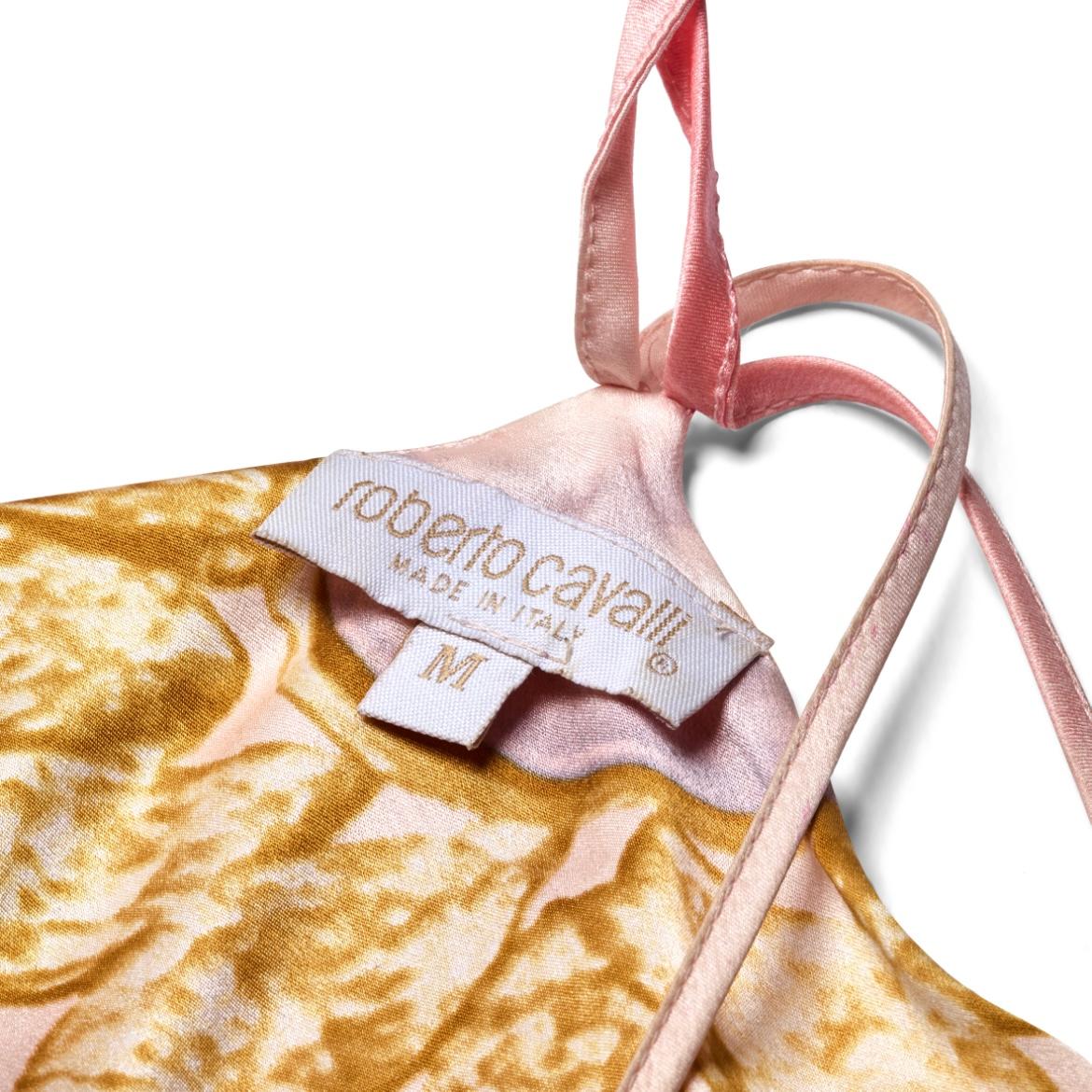 Donna Roberto Cavalli - Vestito in seta con occhi di Elizabeth Taylor - P/E 2001 in vendita