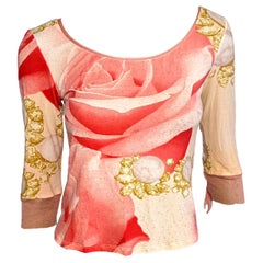 Roberto Cavalli S/S 2001 Liz Taylor print Top