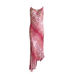 Roberto Cavalli S/S 2001 Maxi Leopard Silk Dress