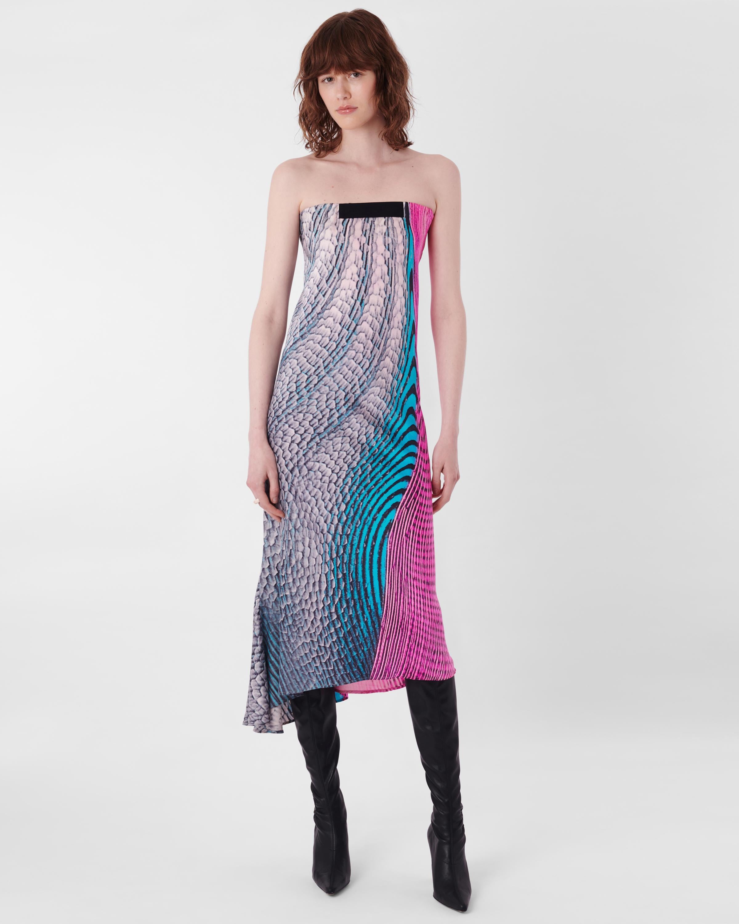 Roberto Cavalli S/S 2001 Mermaid Print Maxi Skirt In Excellent Condition In London, GB