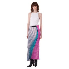 Roberto Cavalli S/S 2001 Mermaid Print Maxi Skirt