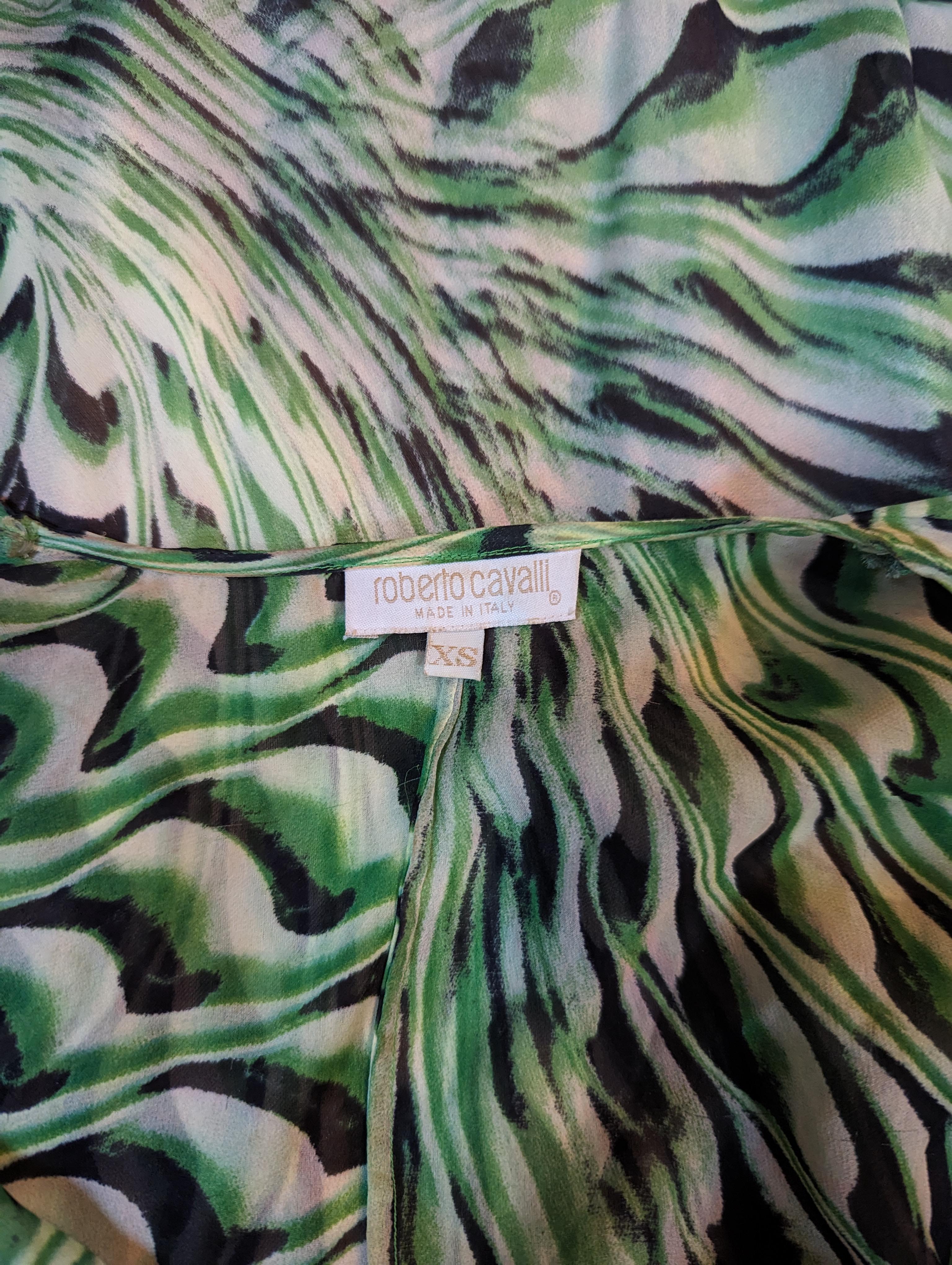 Roberto Cavalli S/S 2001 Runway Silk Dress For Sale 10