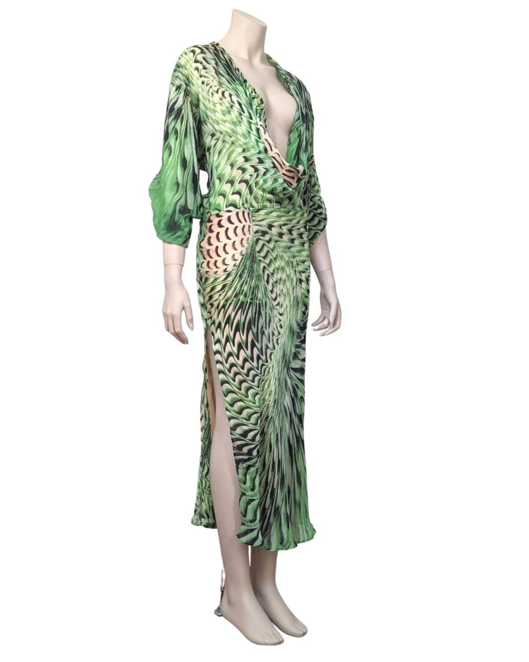 Roberto Cavalli S/S 2001 Runway Silk Dress For Sale 2