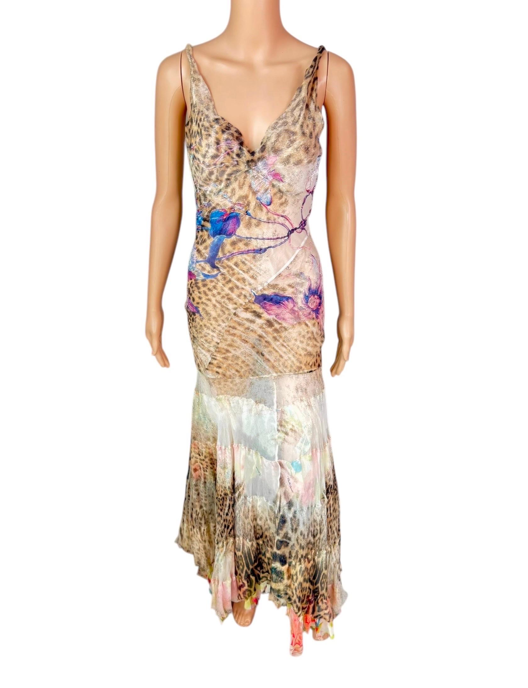 Roberto Cavalli S/S 2002 Runway Sheer Silk Animal Floral Print Evening Dress

Looks 3 and 15 from the Spring 2002 Collection.

Size: M

Condition: Excellent Condition