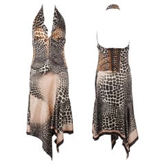ROBERTO CAVALLI S/s 2003 Animal Print Halter Corset Skrit Set Bella Hadid NWT ROBERTO CAVALLI S/s 2003 Animal Print Halter Corset Skrit Set Bella Hadid NWT