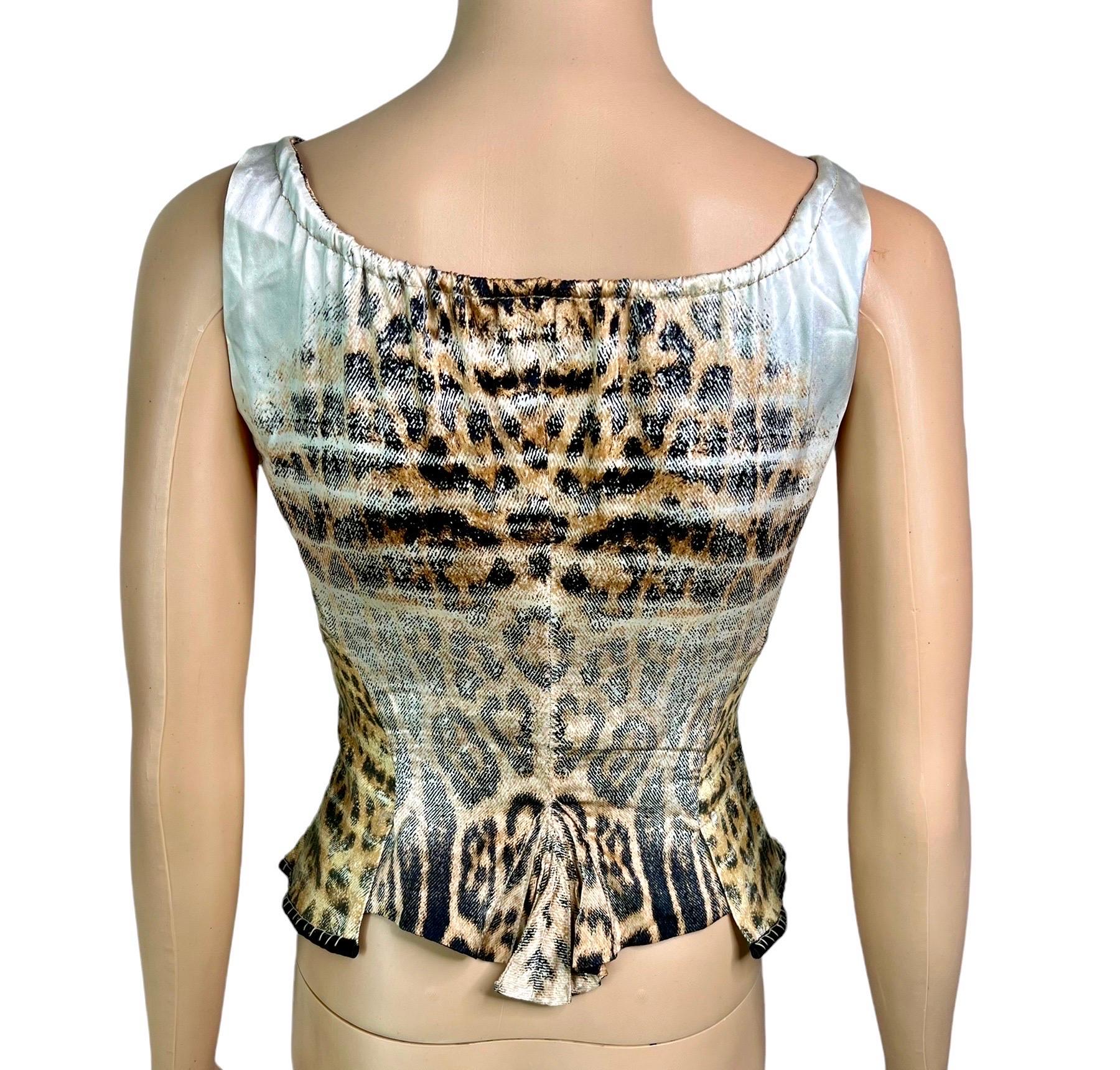 snake print corset