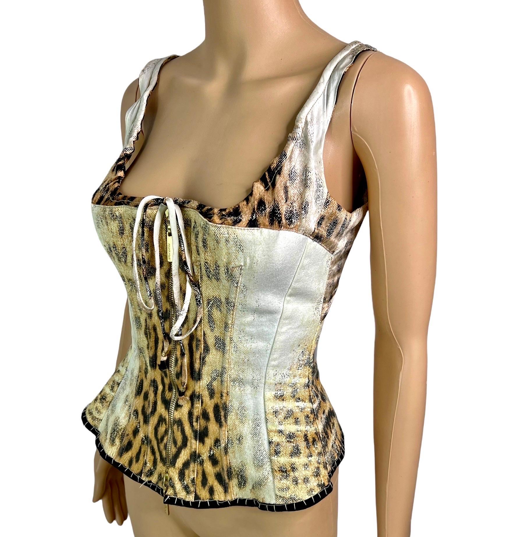 tiger print corset