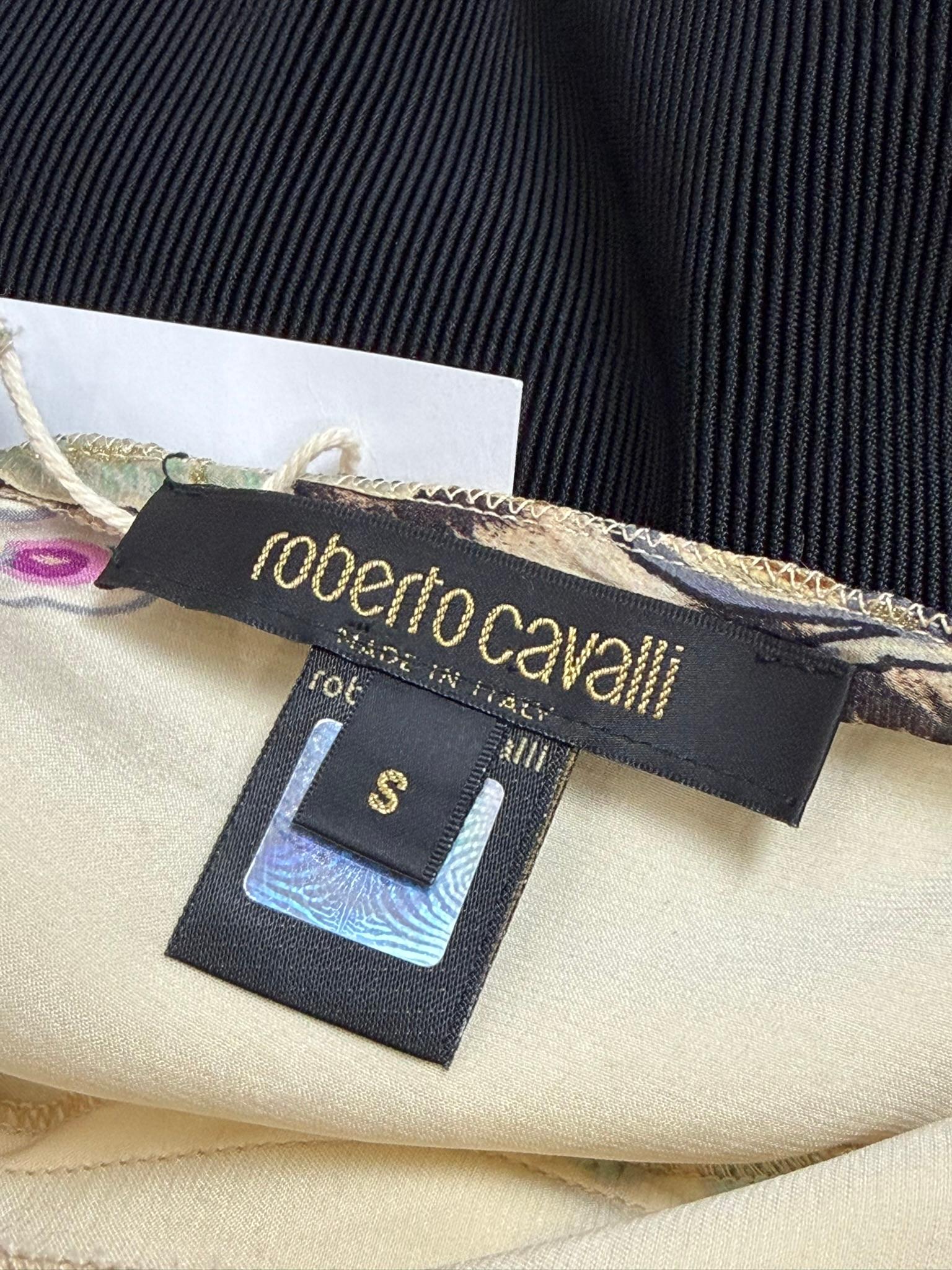 Roberto Cavalli S/S 2003 Cheongsam Chinoiserie Jaune Mini robe en soie en vente 7