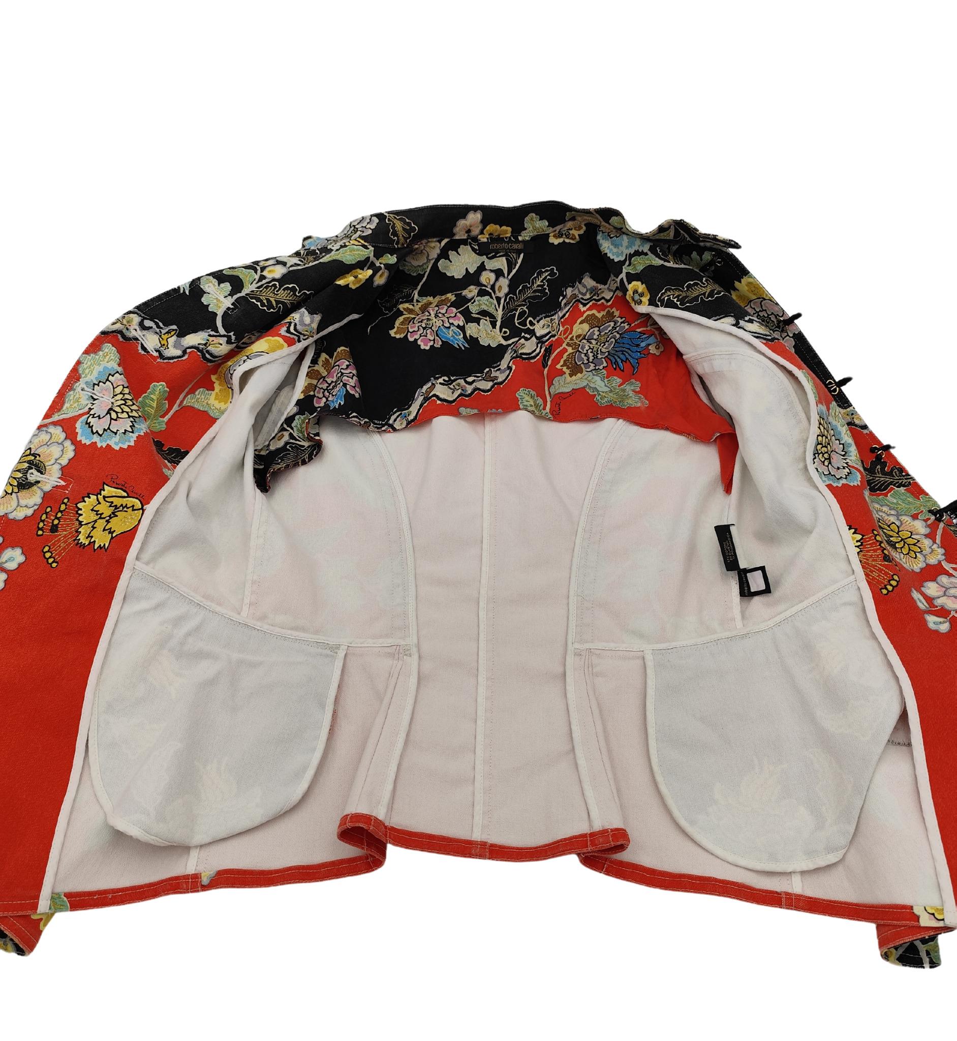 Roberto Cavalli S/S 2003 Chinoiserie jacket and pants set 6