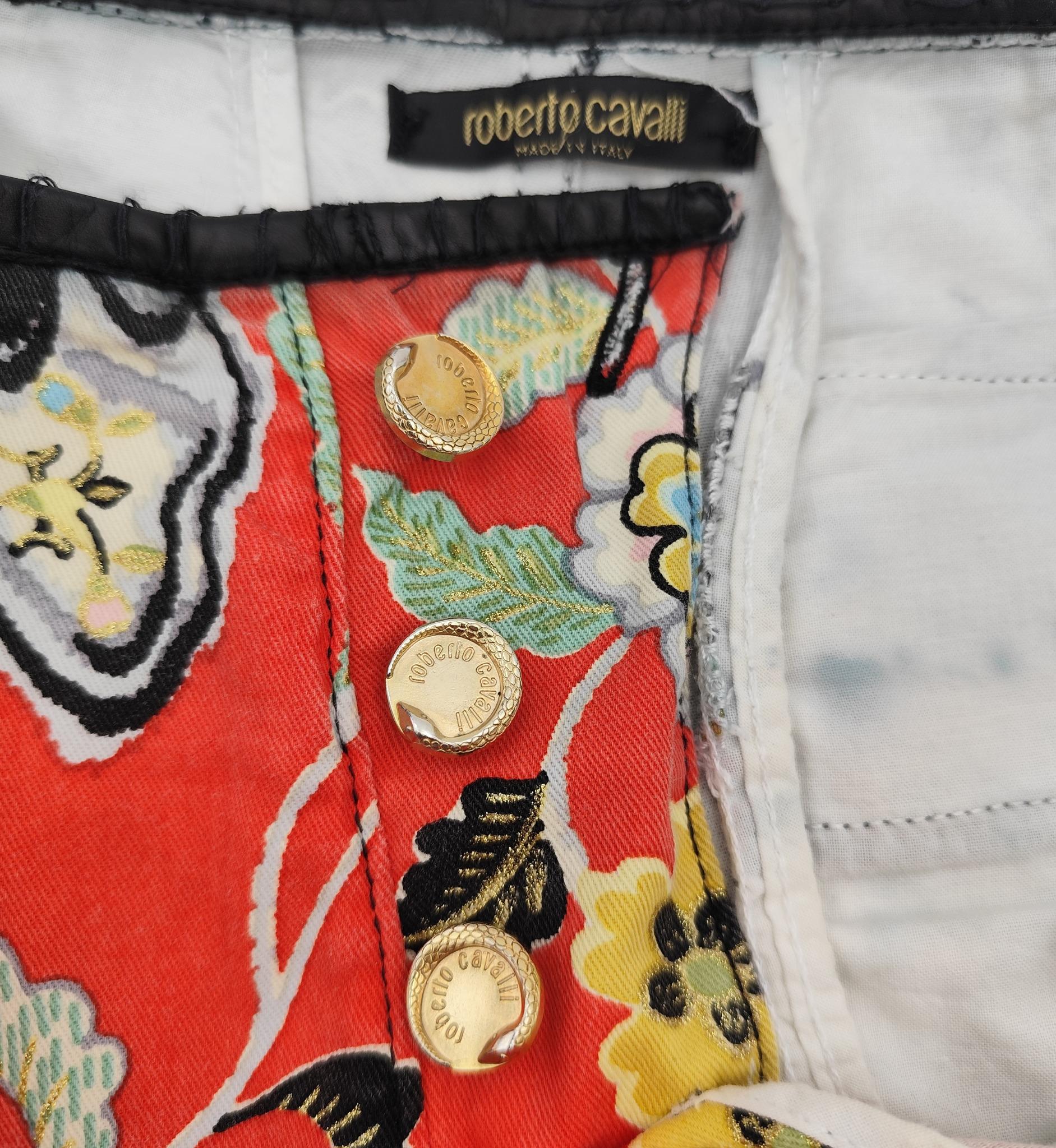 Roberto Cavalli S/S 2003 Chinoiserie jacket and pants set 9