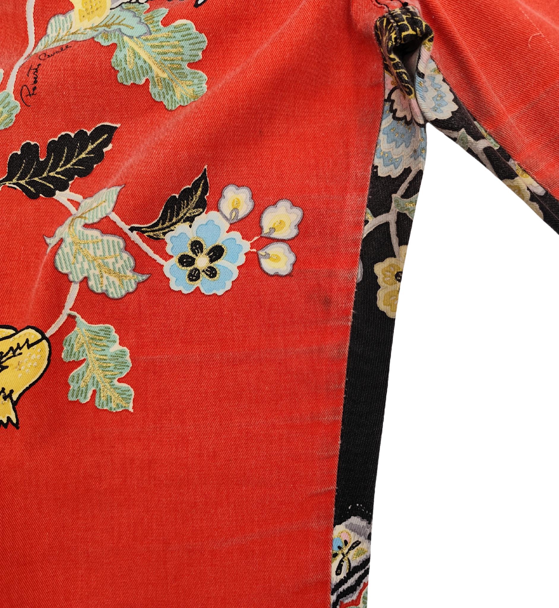 Roberto Cavalli S/S 2003 Chinoiserie jacket and pants set 11