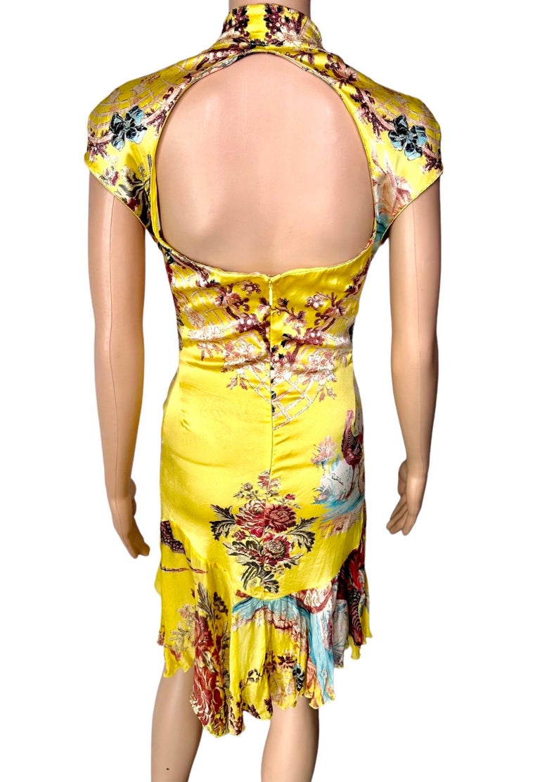 Roberto Cavalli Passerella P/E 2003 Mini Abito Chinoiserie