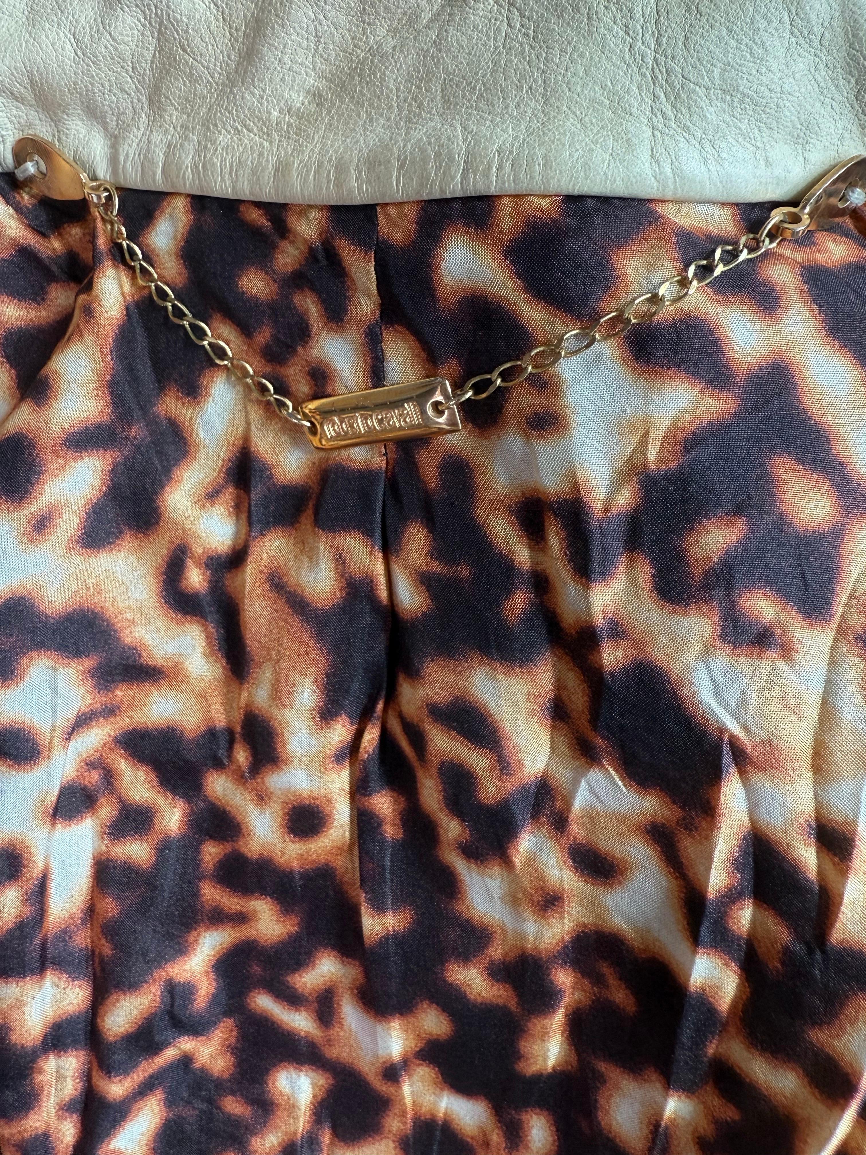 Roberto Cavalli S/S 2003 Laufsteg bestickte florale Lederjacke Mantel im Angebot 15