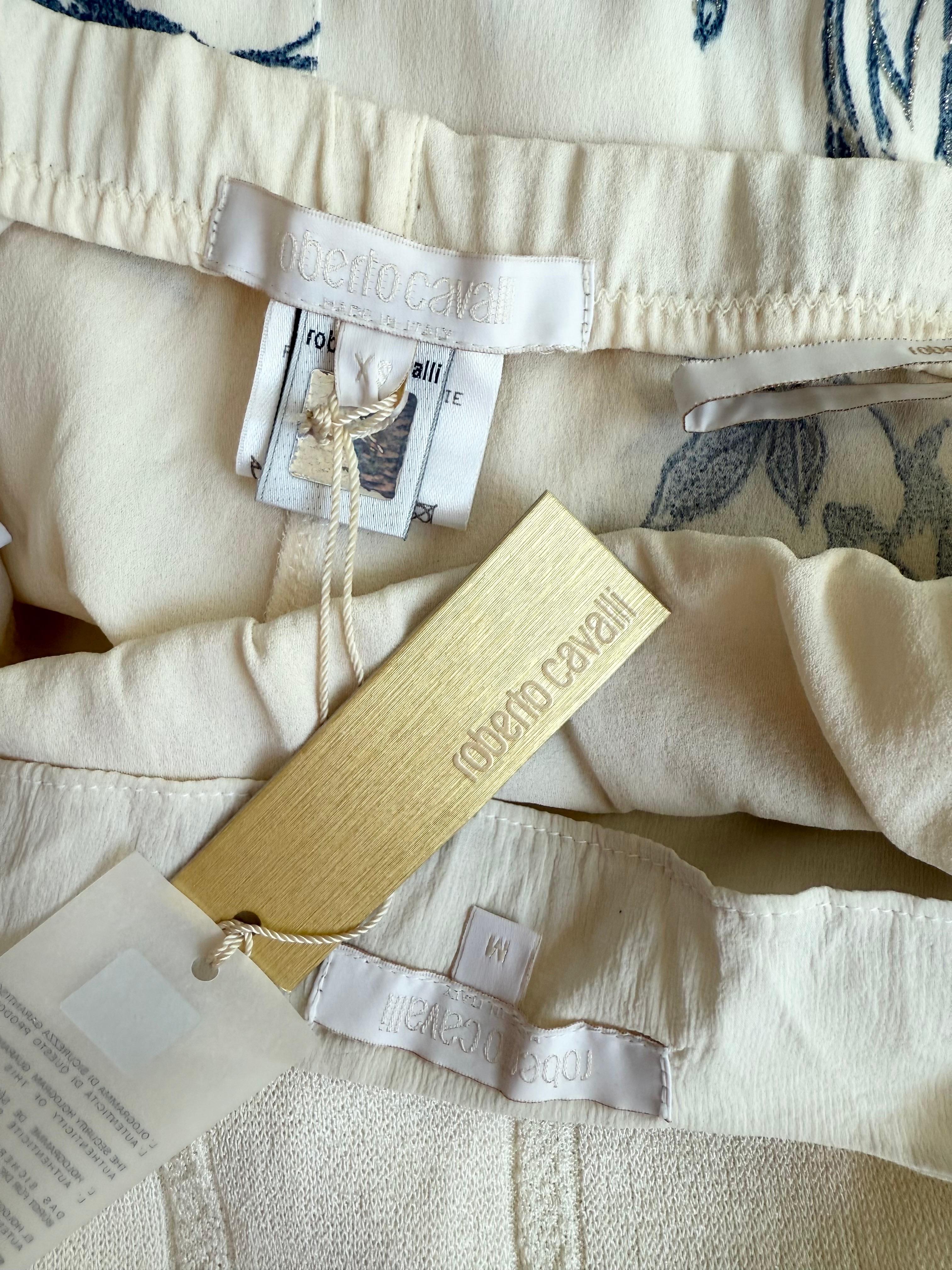 Roberto Cavalli S/S 2003 Tatuaje Paneles transparentes Top y Maxifalda Conjunto 2 piezas en venta 10