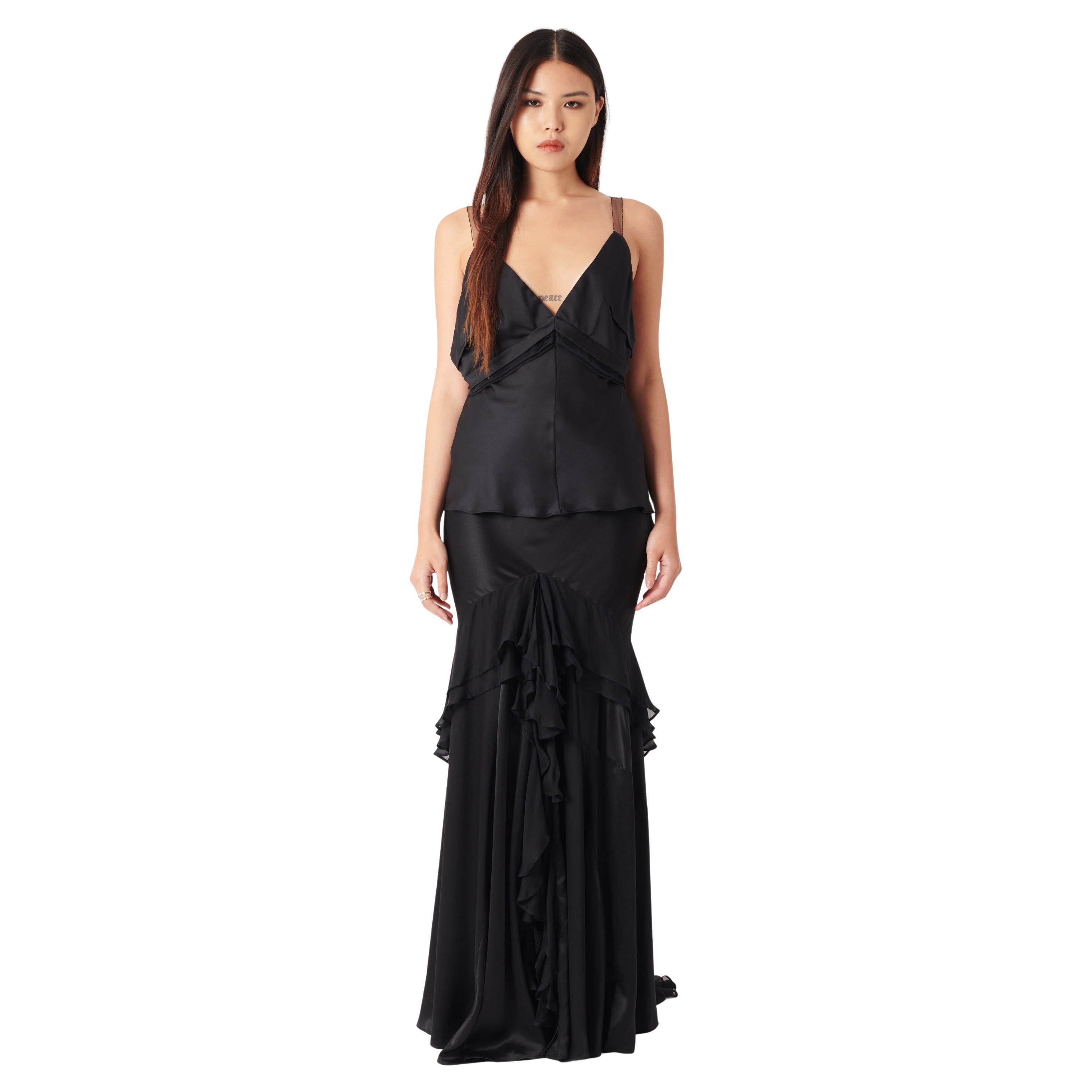 Roberto Cavalli P/E 2004 - Completo di seta nera